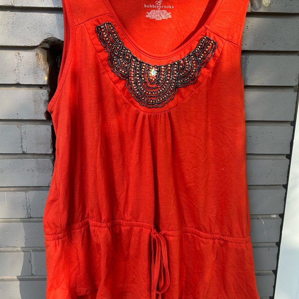 SOLD 🔥🔥🔥Bobbie Brooks Embellished Tank Top